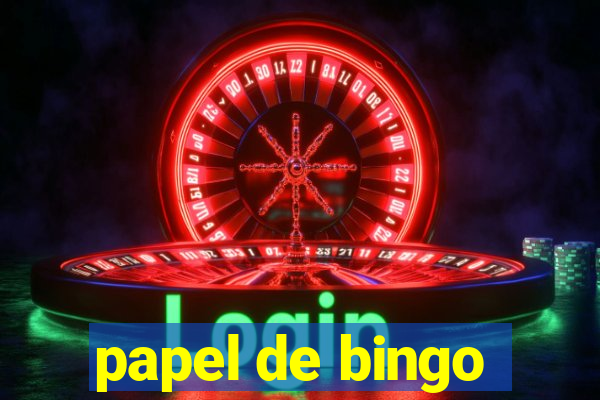 papel de bingo